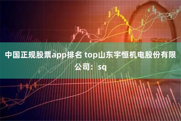 中国正规股票app排名 top山东宇恒机电股份有限公司：sq